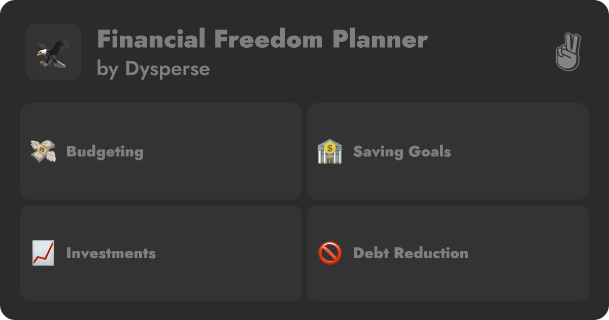 Preview of Financial Freedom Planner