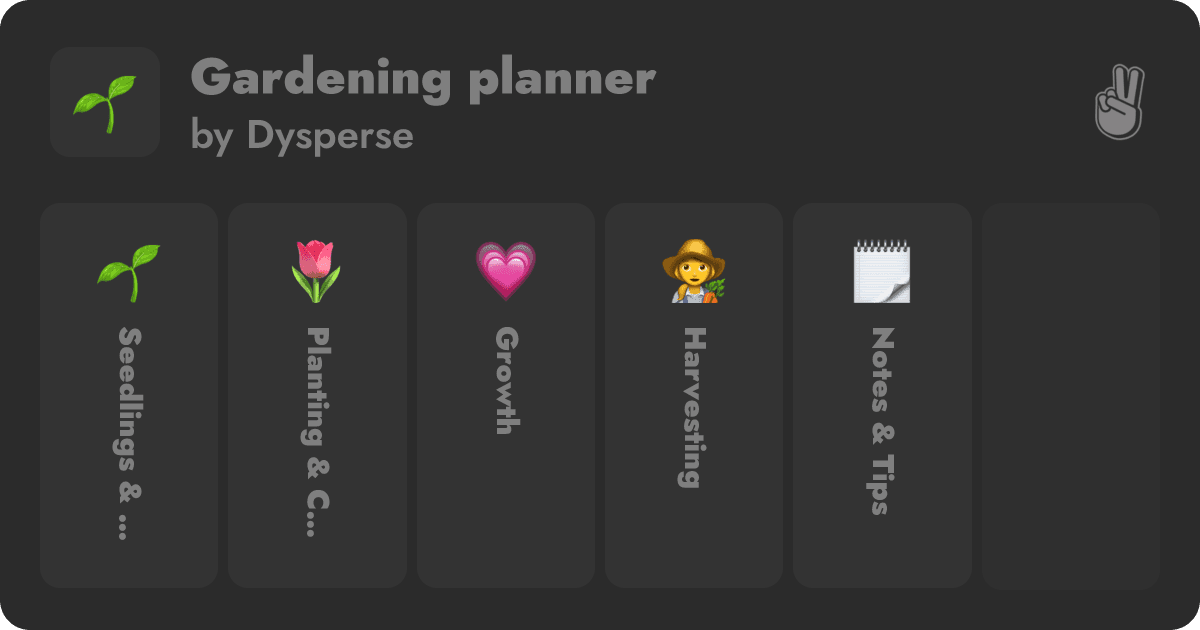 Preview of Gardening planner