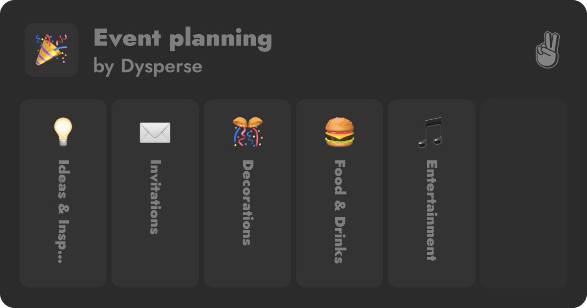 Preview of Event planning